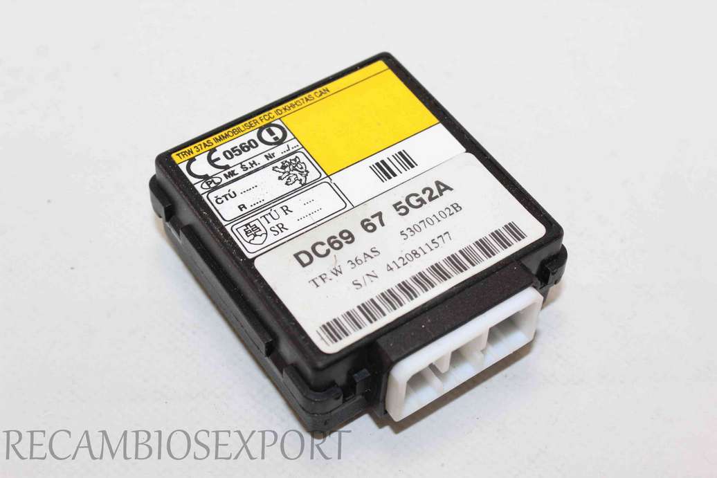 Modulo de control inmovilizador Mazda MPV 53070102B DC69675G2A DC69 67 5G2A - foto 1