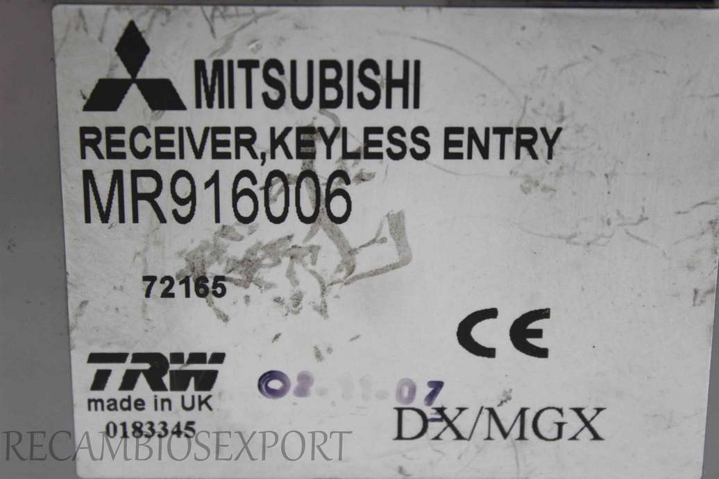 Modulo control de cierre centralizado Mitsubishi Carisma Space Star MR916006 - foto 2