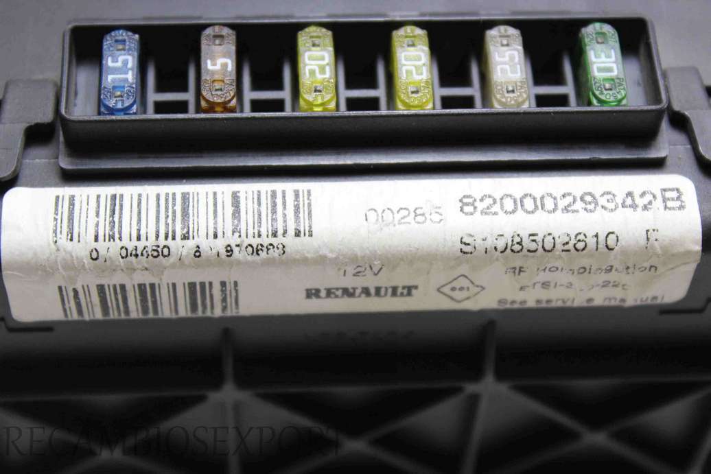 BSI Caja de fusibles Renault Megane Scenic 8200029342B SIEMENS S108502610F S108502610 F - foto 2