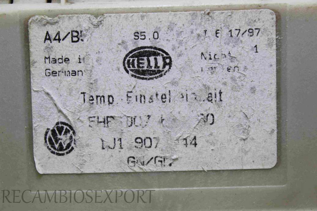 Panel de clima VW Golf Bora Passat Audi 1J1907044 5HB00761700 - foto 2