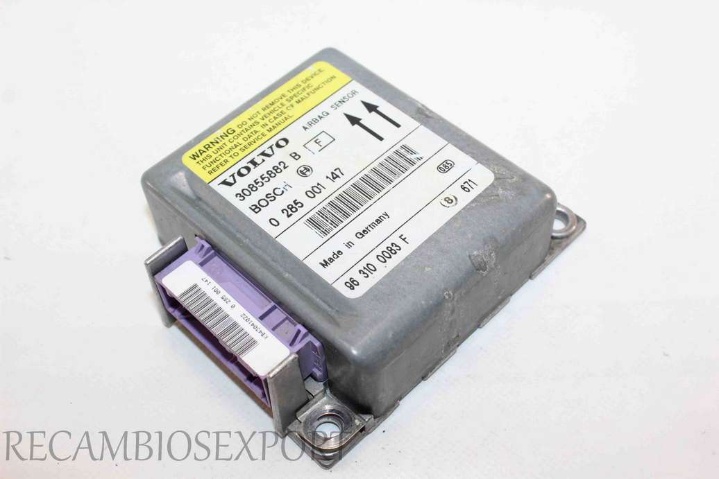 Centralita de airbag Volvo S40 V40 30855882B 30855882 B 963100083F 96 310 0083 F Bosch 0285001147 0 285 001 147 - foto 1