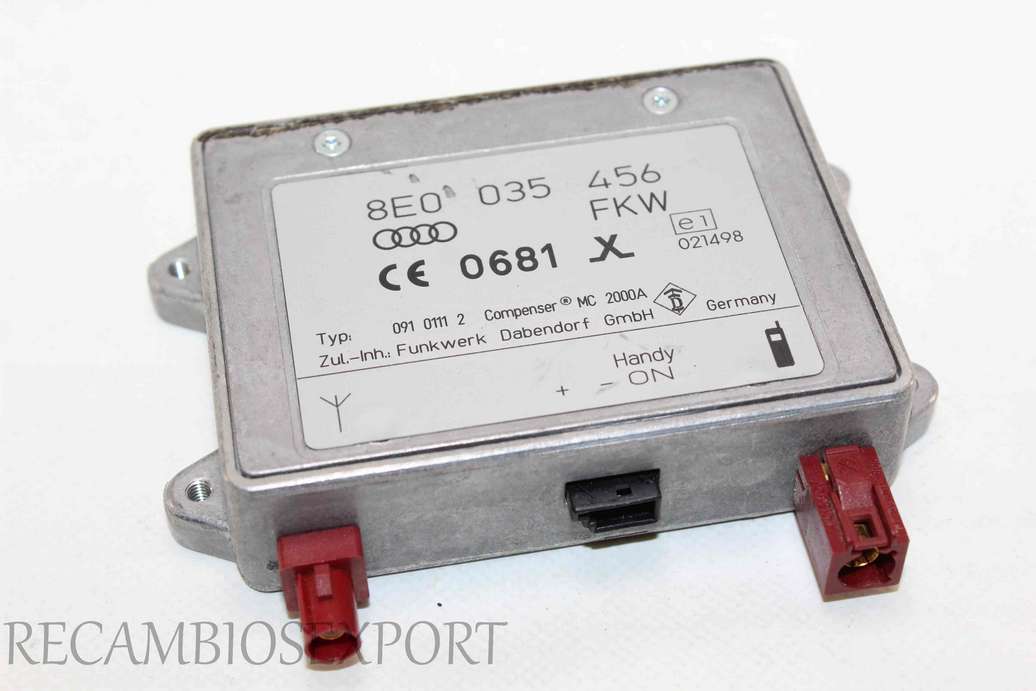 Modulo de antenna Audi A2 A3 A4 A6 A8 8P 8E 4F 4E 8E0035456 8E0 035 456 - foto 1