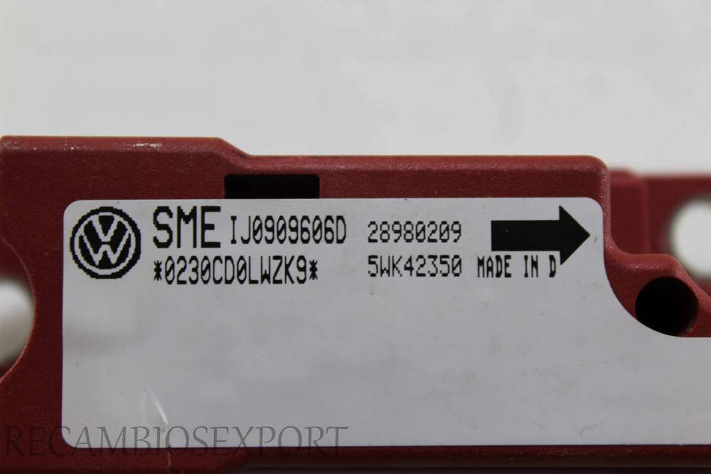 Sensor de airbag VW Passat IJ0909606D 1J0909606D Siemens 5WK42350 - foto 2