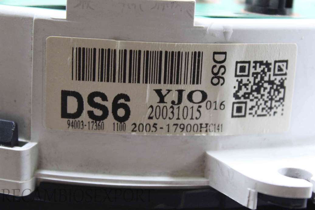 Cuadro de instrumentos Hyundai Matrix 94003173601100 94003-17360 1100 9400317360 200517900H 2005-17900H C141 200517900HC141 - foto 3