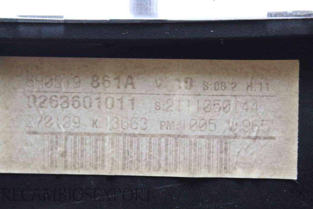 Cuadro de instrumentos Seat Arosa 6H0919861A 6H0919 861A 6H09I9861A 0263601011 - foto 3