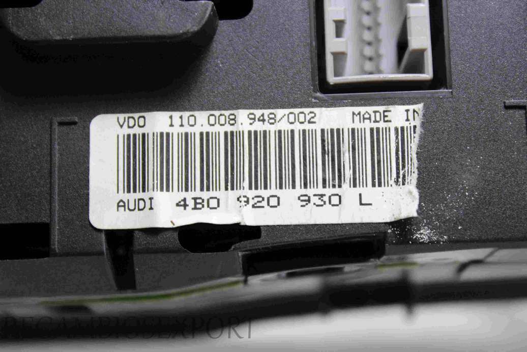 Cuadro de instrumentos Audi A6 4B0920930L 4B0 920 930 L VDO 110008948002 110.008.948/002 - foto 3
