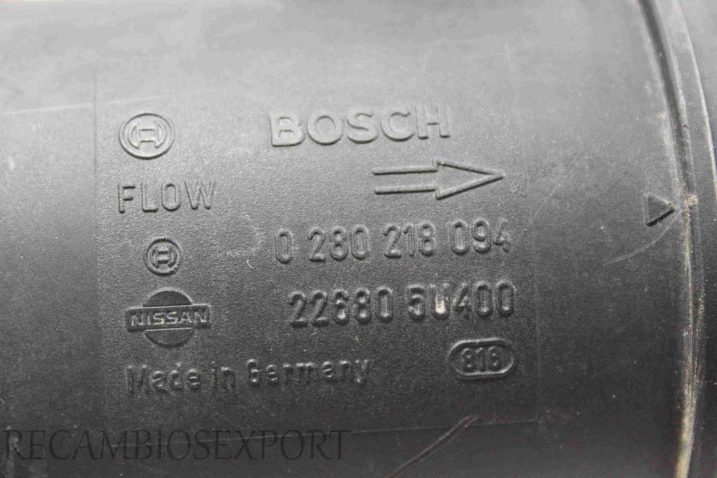 Caudalimetro Nissan Almera Primera 226805U400 22680 5U400 Bosch 0280218094 0280218094 - foto 2
