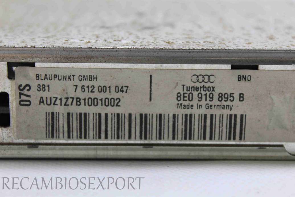 Modulo de navegación Audi A2 A3 A4 8L S4 8E B6 8E0919895B 8E0 919 895 B 7612001047 7 612 001 047 - foto 2