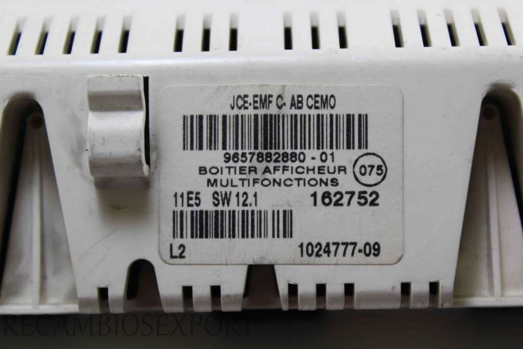 Pantalla de display Citroen C5 C4 965788288001 9657882880-01 - foto 2