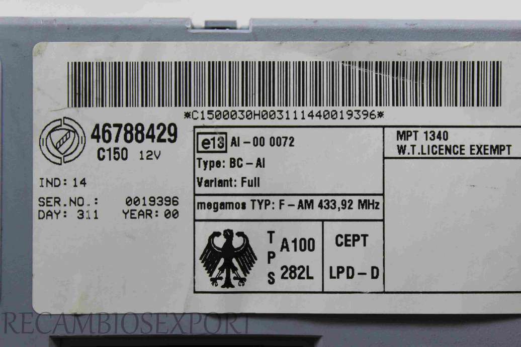 Caja de fusibles Fiat Doblo Punto 46788429 - foto 3