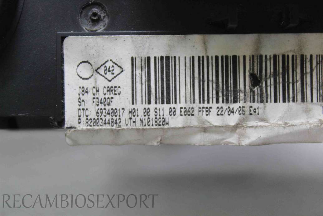 Panel de clima Renault Scenic 8200344842 69340017 N101820W - foto 3