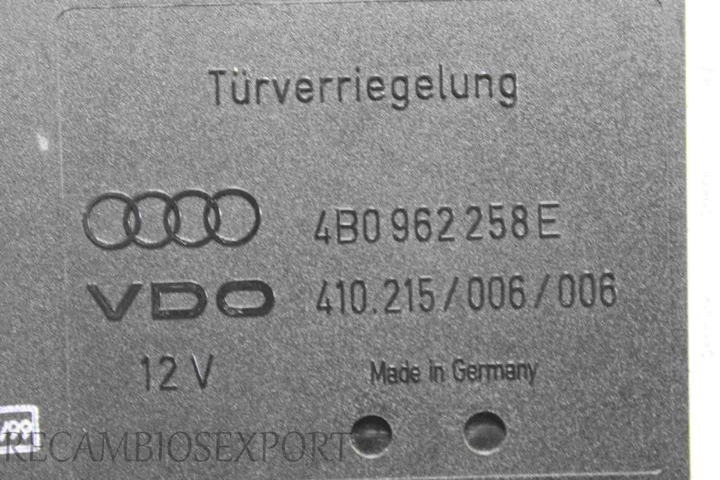 Modulo de confort Audi A4 C5 S6 4B0962258E 410215006006 - foto 2