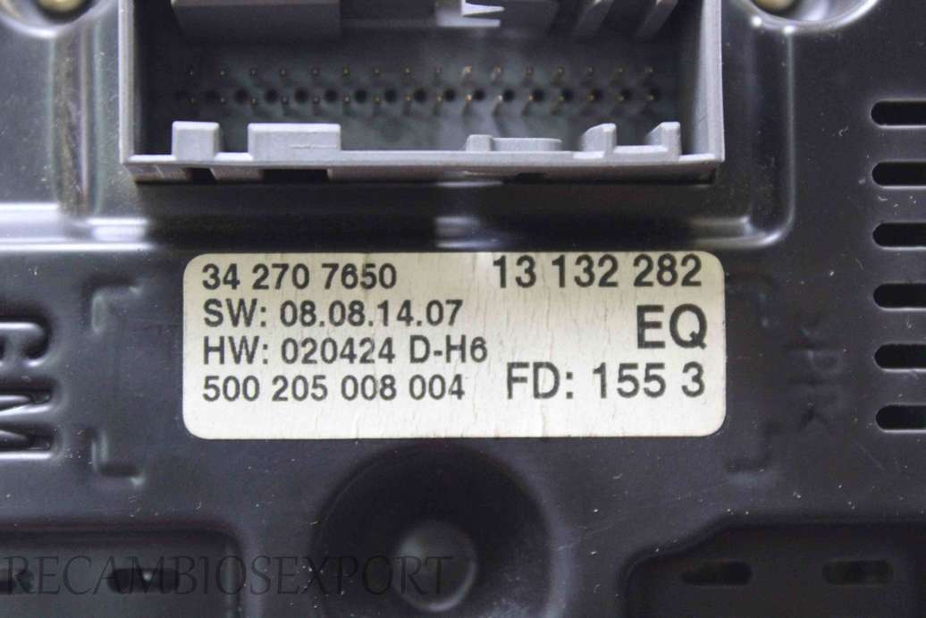 Pantalla de ordenador Opel Vectra C 342707650 34 270 7650 13132282 13 132 282 500205008004 500 205 008 004 - foto 3
