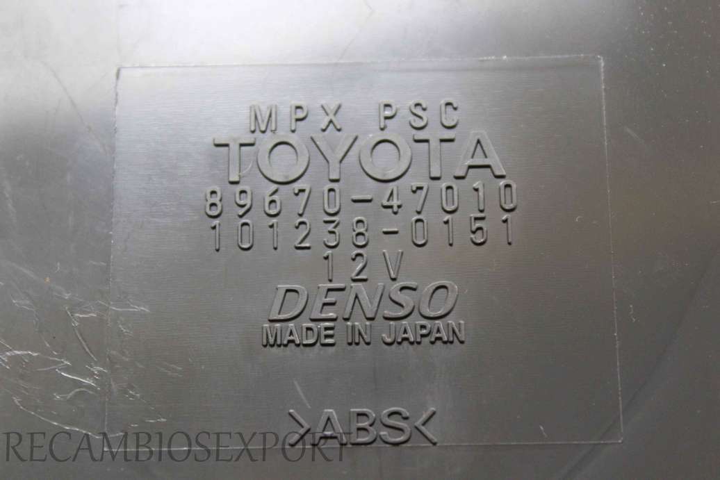 Modulo de control Toyota Prius 8967047010 8967047010 1012380151 101238-0151 Denso - foto 2