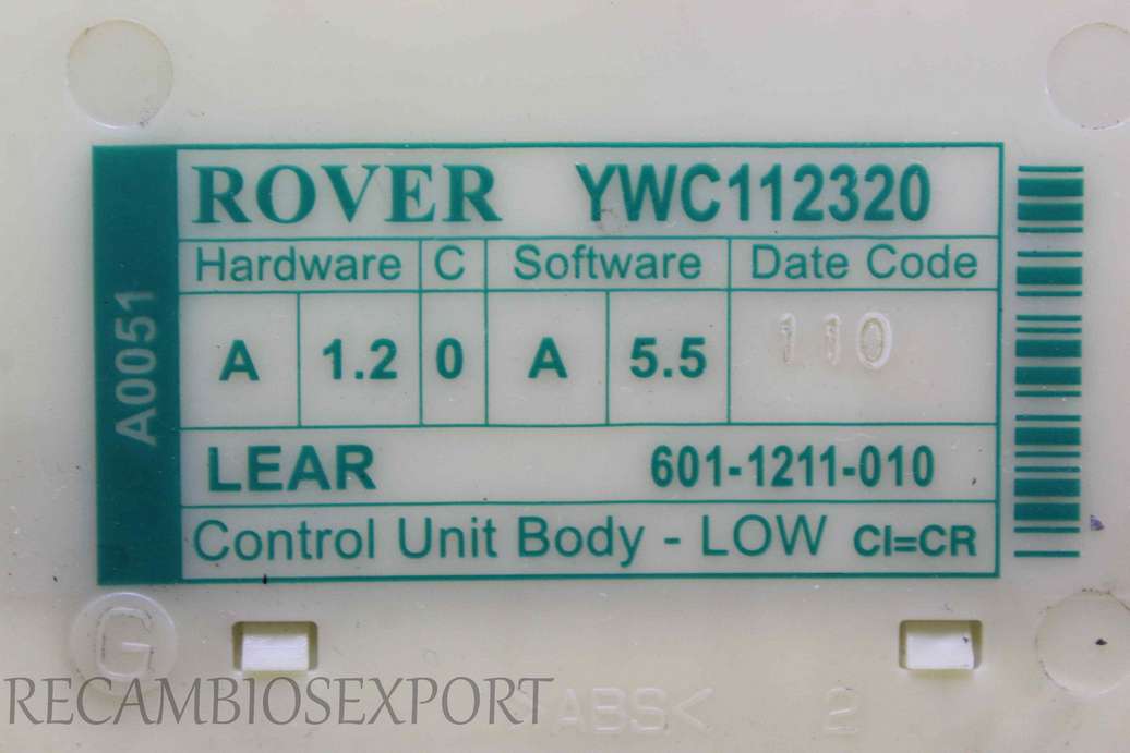 Relé de confort Rover 75 YWC112320 - foto 2
