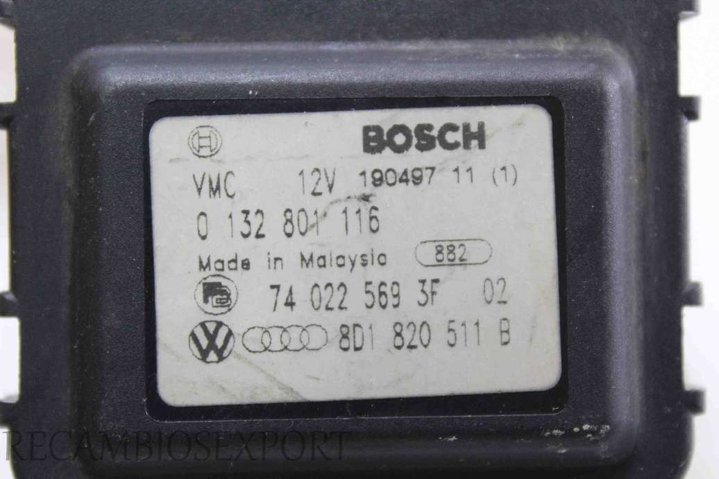 Servomotor de calefaccion VW Passat 8D1820511B 8D1 820 511 B Bosch 0132801116 0 132 801 116 740225693F02 74 022 569 3F 02 - foto 2