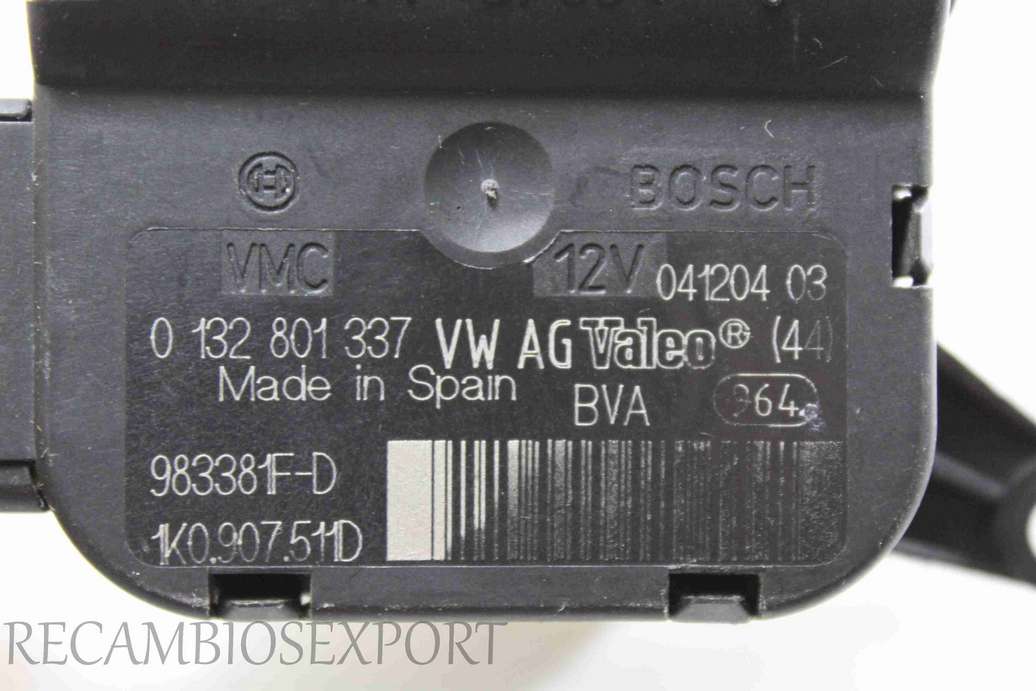 Servomotor de calefaccion VW Passat Audi A3 1K0907511D 1K0.907.511D Bosch 0132801337 0 132 801 337 - foto 2
