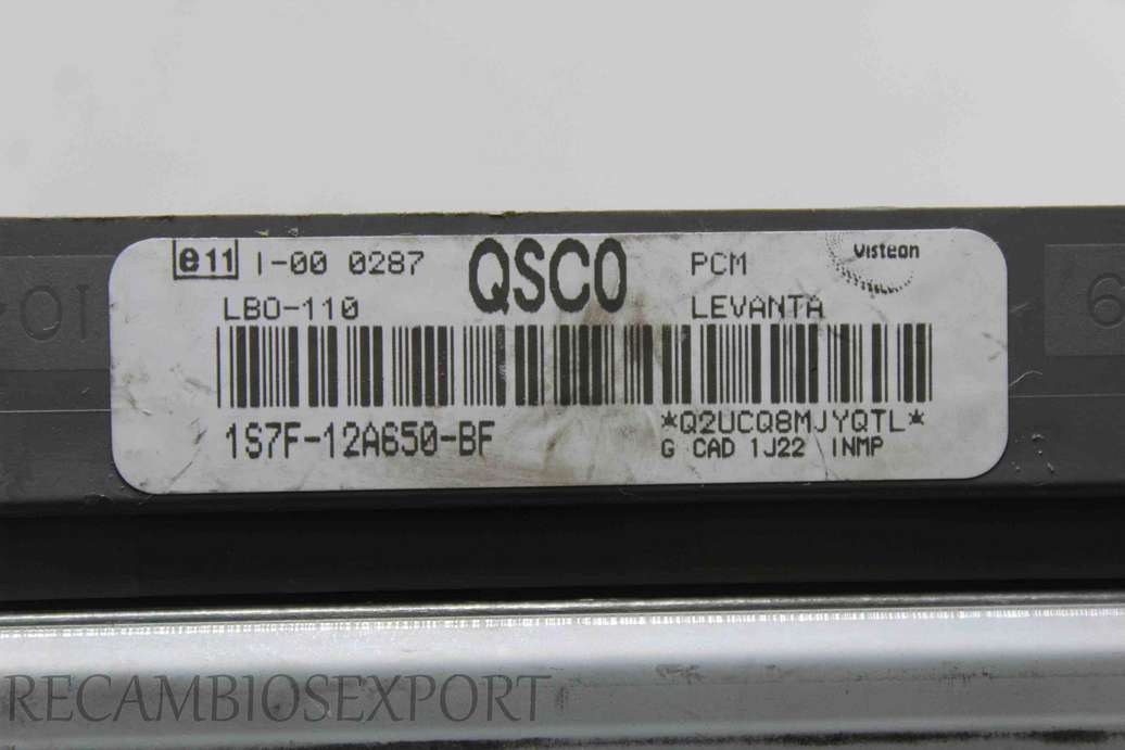 Centralita del motor Ford Mondeo 1S7F12A650BF 1S7F-12A650-BF QSCO - foto 2