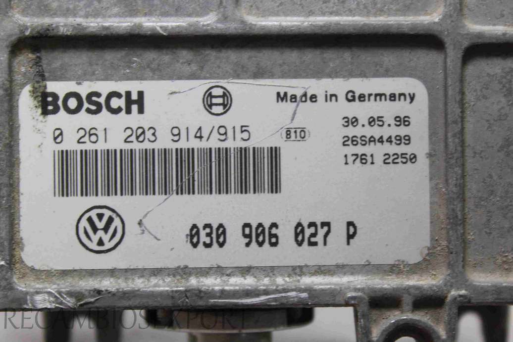 Centralita del motor VW Polo 030906027P 030 906 027 P Bosch 0261203914/915 0 261 203 914 - foto 2