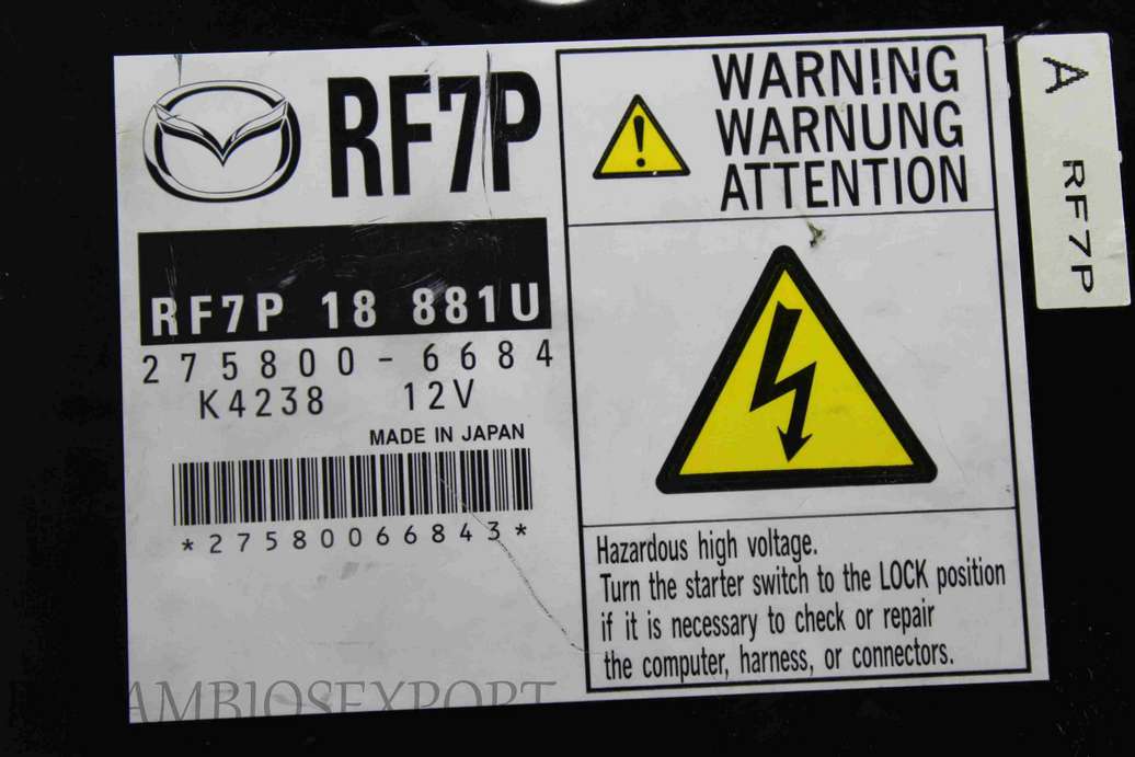 Centralita del motor Mazda 5 6 RF7P18881U RF7P 18 881U 2758006684 275800-6684 RF7P - foto 2