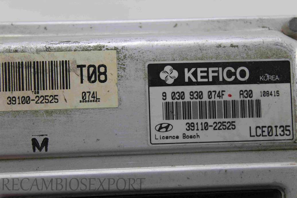 Centralita del motor Hyundai Accent 3911022525 39110-22525 3910022525 39100-22525 KEFICO 9030930074F 9 030 930 074F LCE0I35 - foto 2