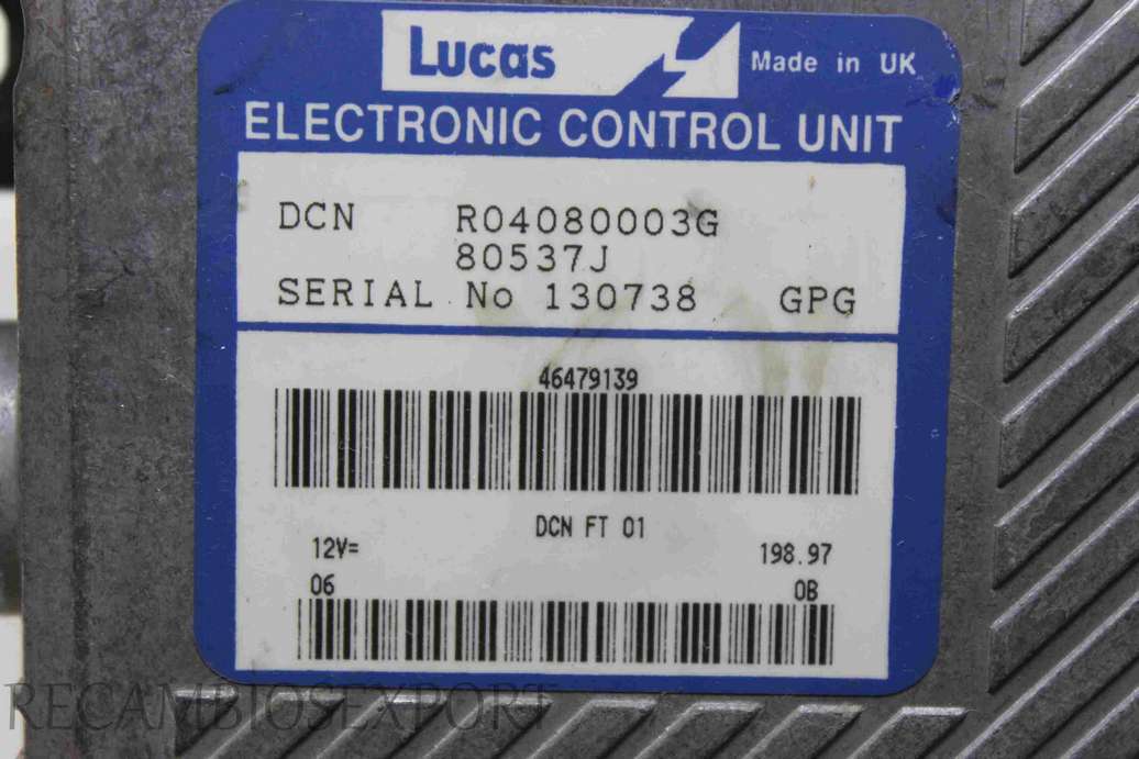Centralita del motor Fiat Marea R04080003G 46479139 Lucas - foto 2