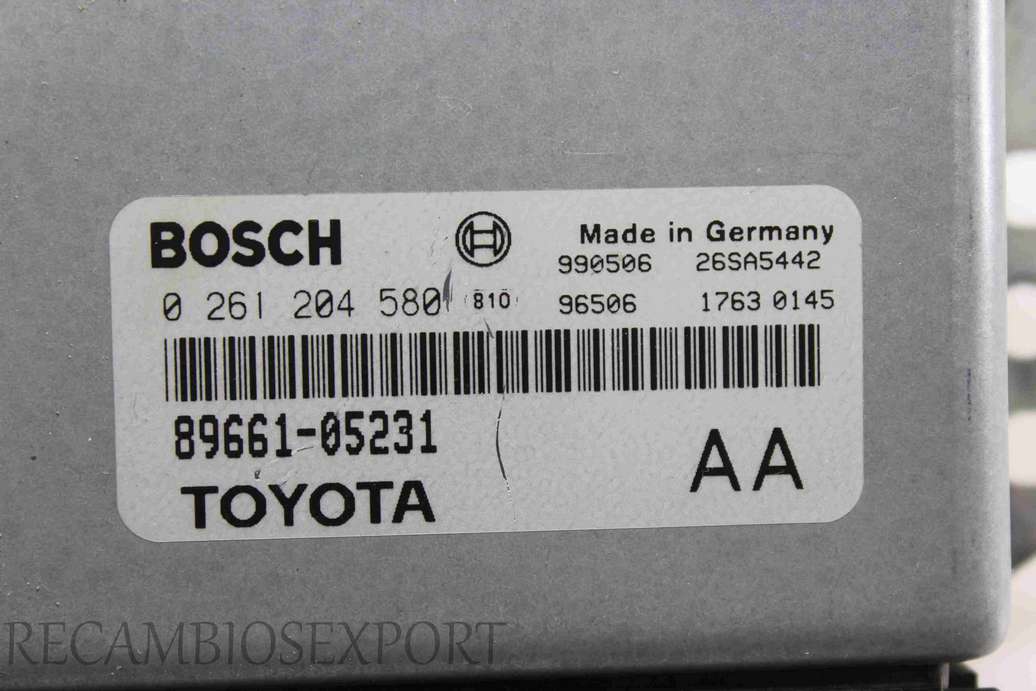Centralita del motor Toyota Avensis 8966105231 89661-05231 Bosch 0261204580 0 261 204 580 - foto 2