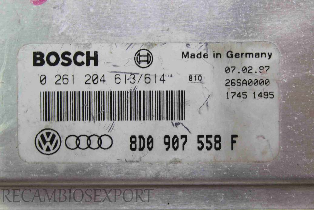 Centralita del motor VW Passat 8D0907558F 8D0 907 558 F Bosch 0261204613 0 261 204 613/614 - foto 2
