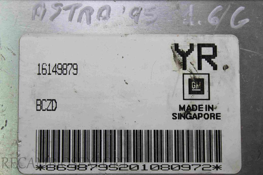 Centralita del motor Opel Corsa Astra GM 16149879YR 16149879 YR - foto 2