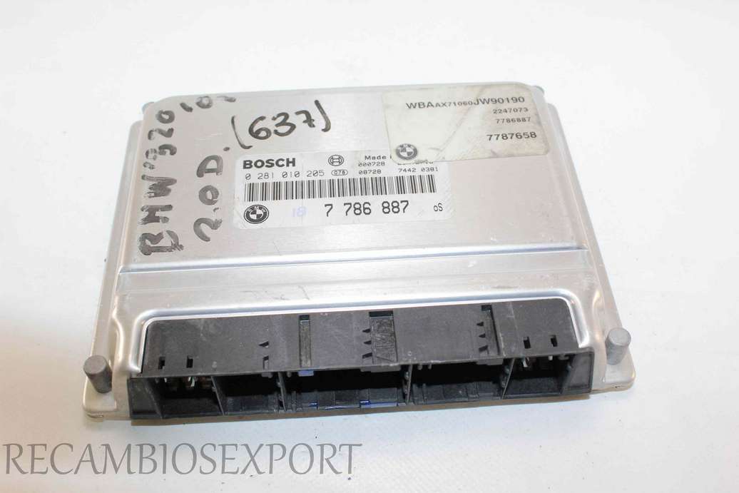 Centralita del motor BMW E46 7786887 7 786 887 Bosch 0281010205 0 281 010 205 - foto 1