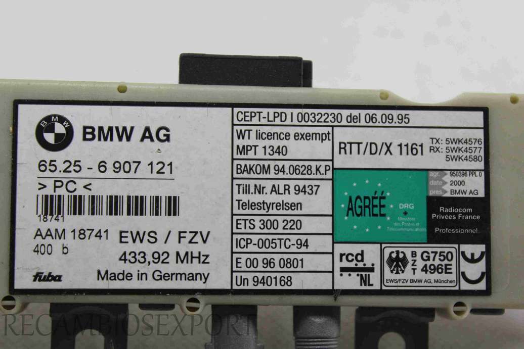 Combinador de antena BMW E46 65256907121 65.25-6 907 121 - foto 2
