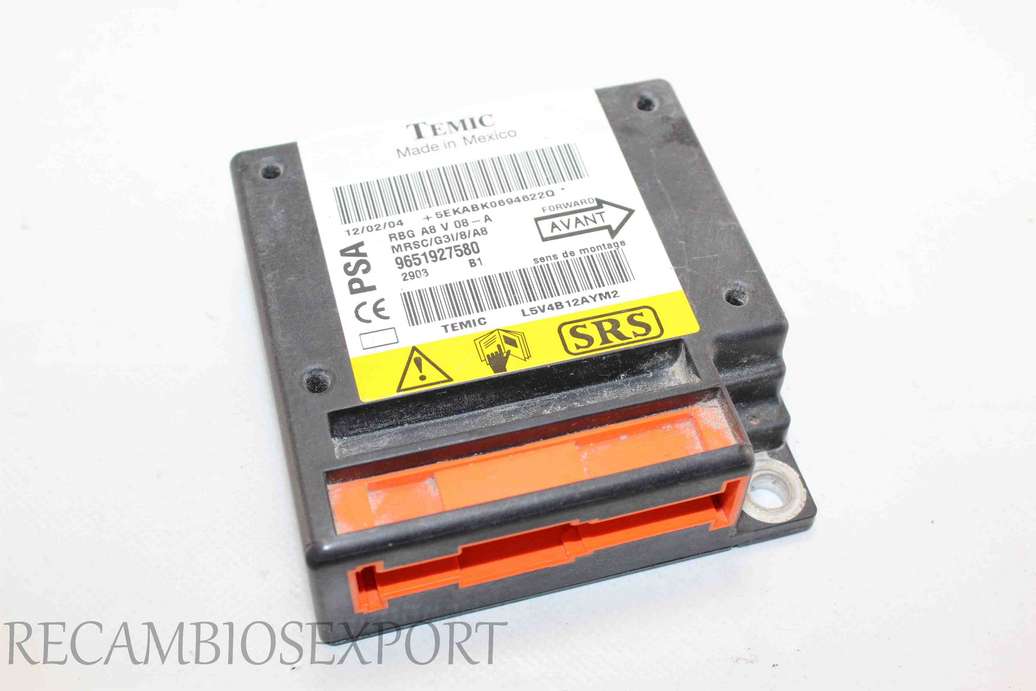 Centralita de airbag Citroen C3 9651927580 Temic - foto 1