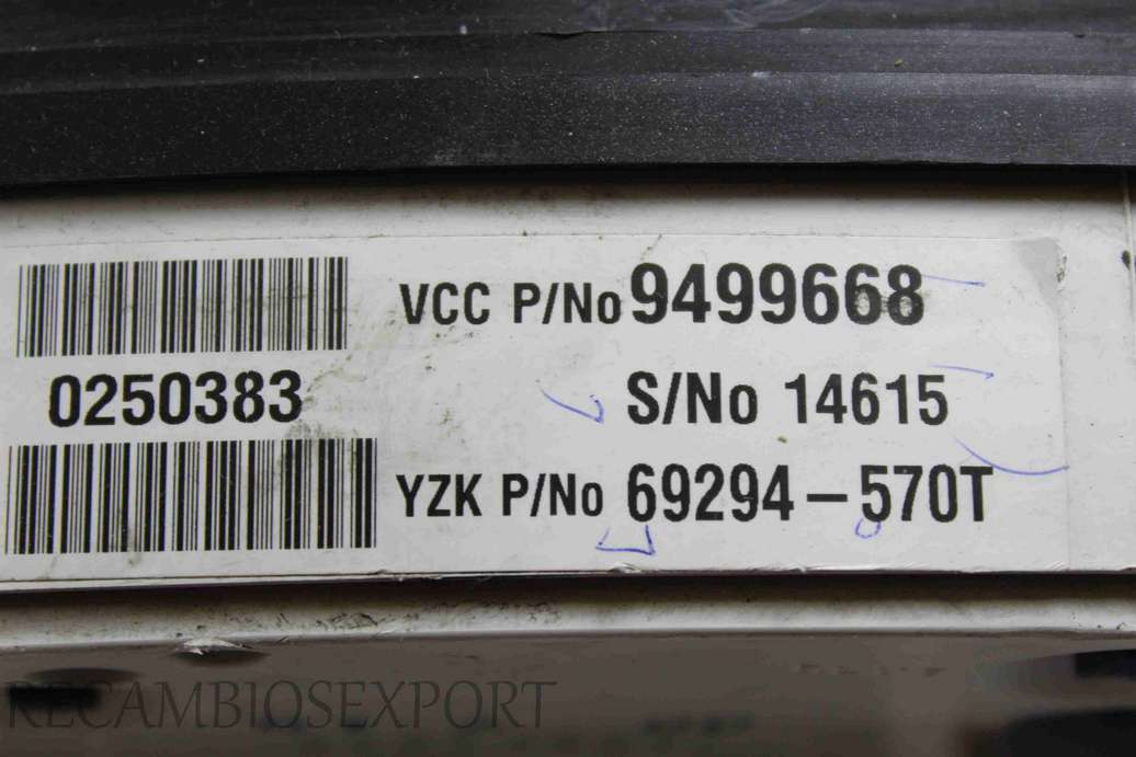 Cuadro de instrumentos Volvo S60 V70 9499668 69294570T 69294-570T - foto 3