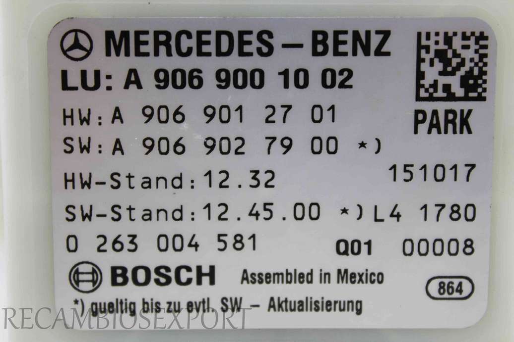 Modulo de control Mercedes W906 VW Crafter - foto 2