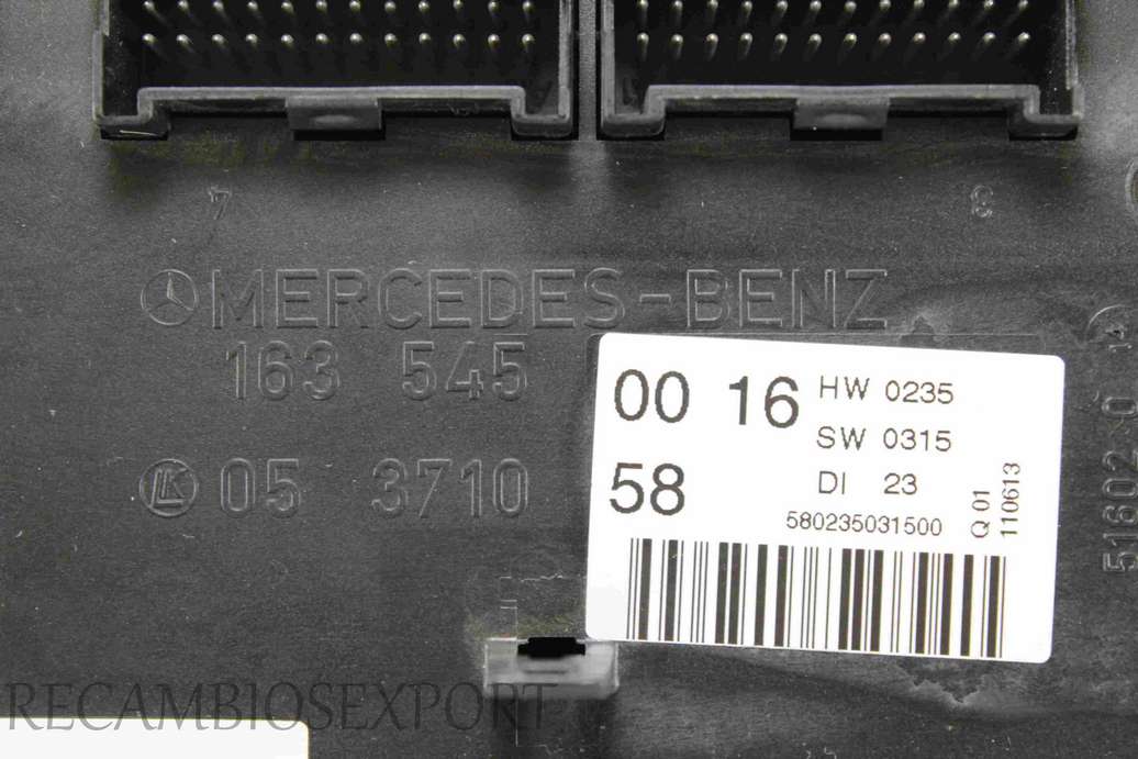 Centralita de confort Mercedes W163 1635450016 163 545 00 16 LK 05371058 05 3710 58 - foto 2