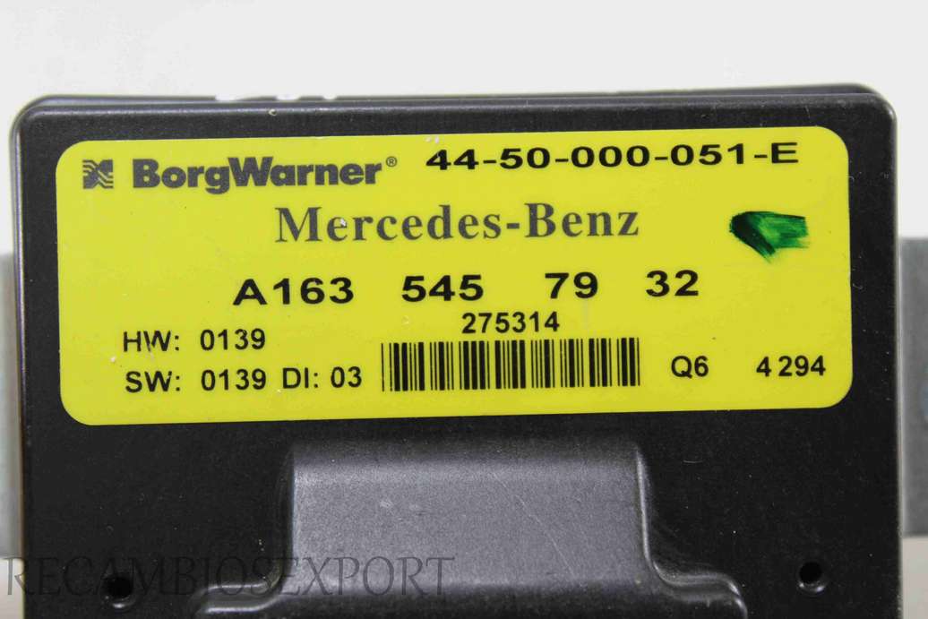 Centralita de transmission Mercedes W163 A1635457932 A 163 545 79 32 4450000051E 44-50-000-051-E - foto 2