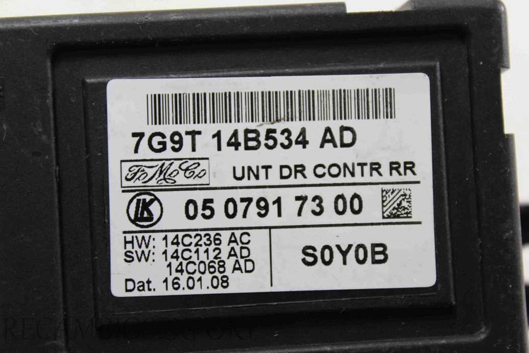 Módulo control de la puerta Ford Mondeo Galaxy 7G9T14B534AD 7G9T 14B534 AD LK 0507917300 05 0791 73 00 - foto 2
