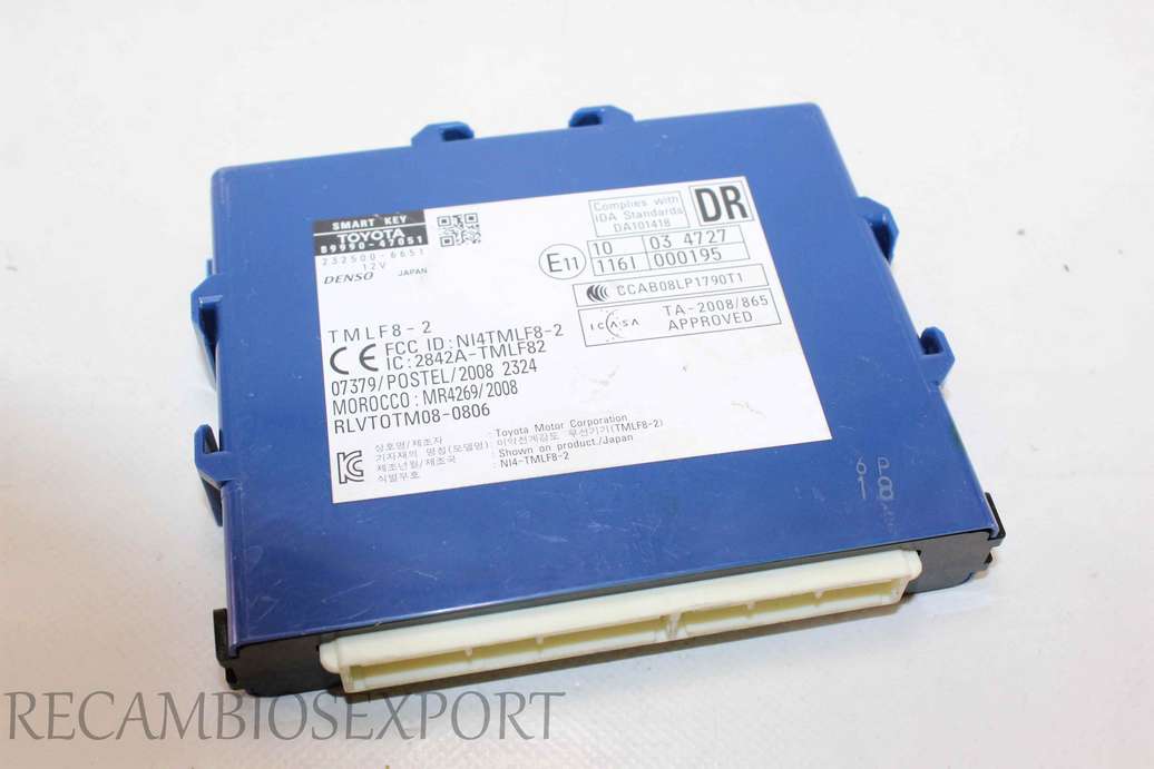 Módulo control de llave Toyota Prius 8999047051 89990-47051 2325006651 232500-6651 Denso - foto 1