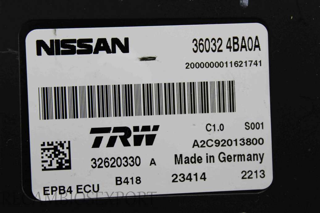Centralita de freno Nissan Qashqai 360324BA0A 36032 4BA0A A2C92013800 - foto 2