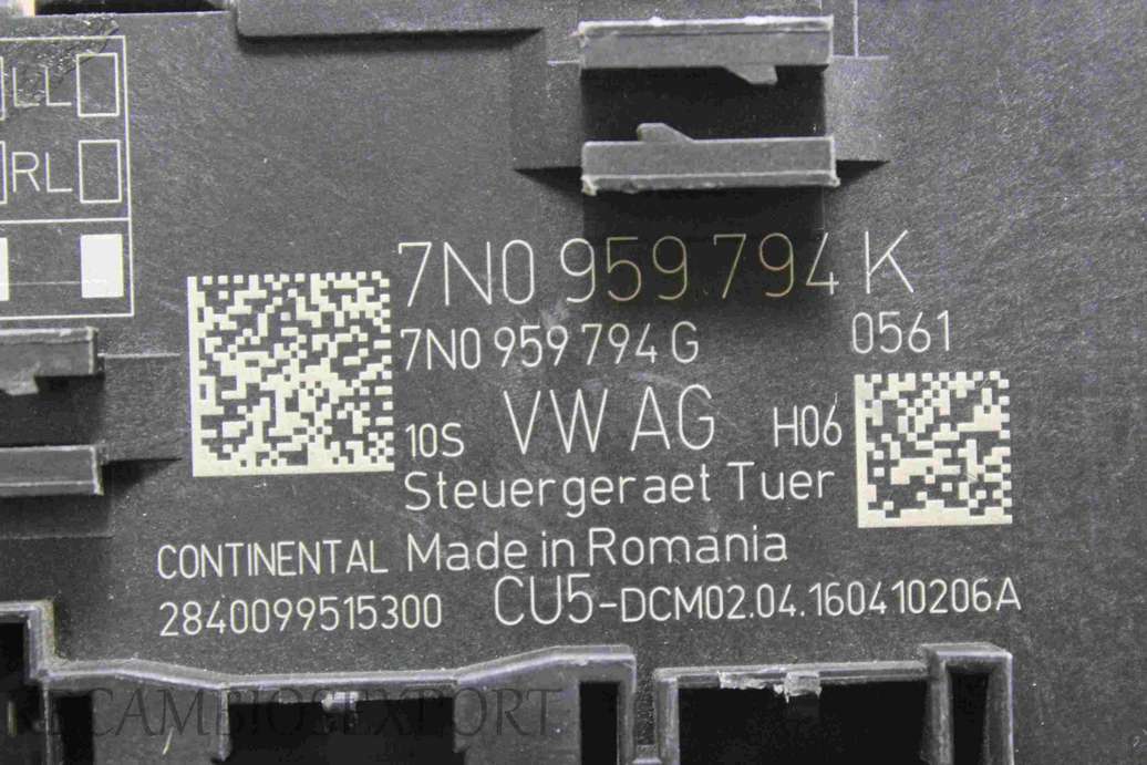 Centralita de cierre VW Sharan 7N0959794K 7N0 959 794 K 7N0959794G 7N0 959 794 G - foto 2