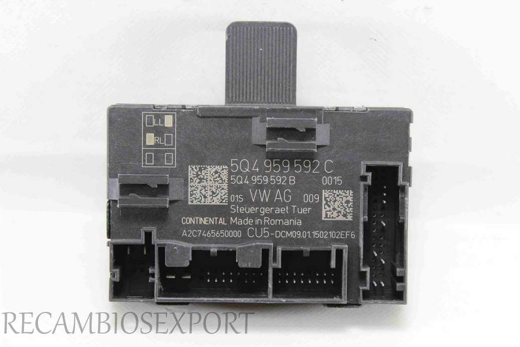 Centralita de control puerta VW Golf Skoda Octavia Seat Leon 5Q4959592C 5Q4 959 592 C 5Q4959592B 5Q4 959 592 B - foto 1