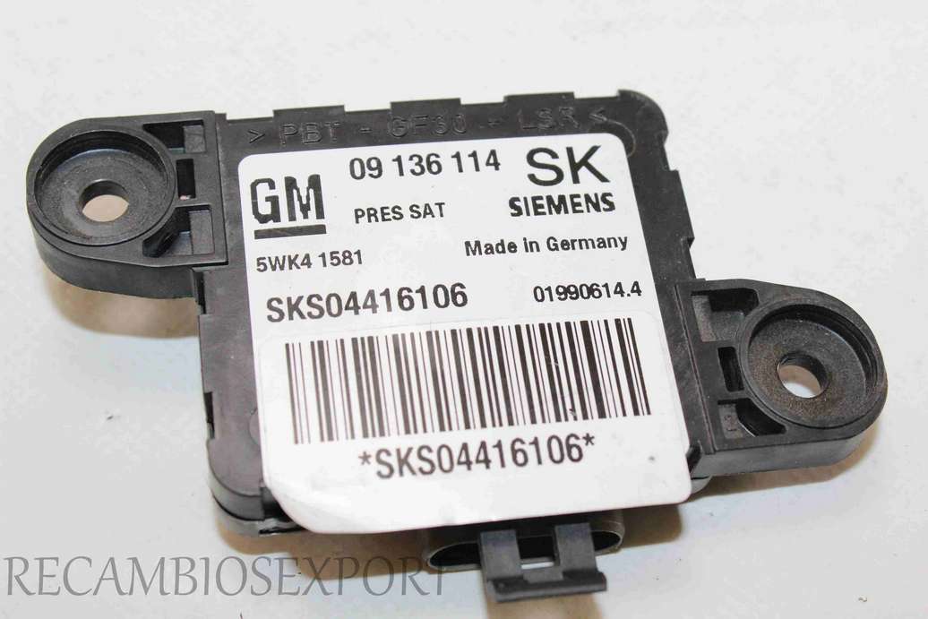 Sensor de airbag Opel Vectra B 09136114 09 136 114 09136114SK Siemens 5WK41581 5WK4 1581 - foto 1