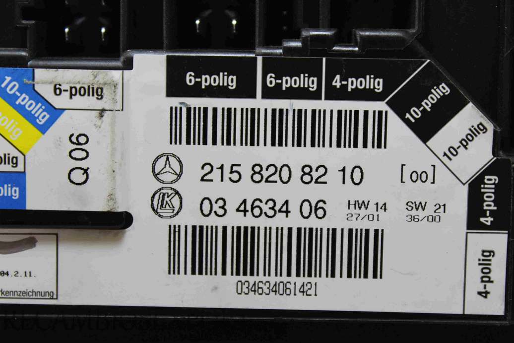 Interruptor de control Mercedes W215 CL500 2158208210 215 820 82 10 LK 03463406 03 4634 06 - foto 3