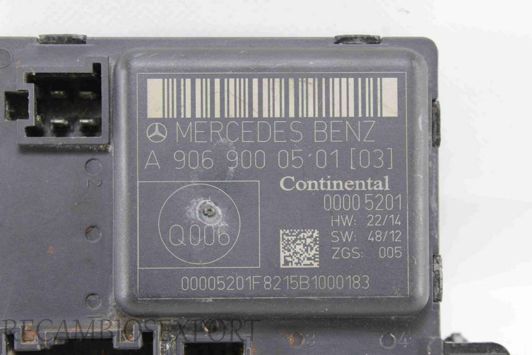 Centralita cierre Mercedes Sprinter W906 VW Crafter A9069000501 A 906 900 05 01 A906900050103 Q006 - foto 2