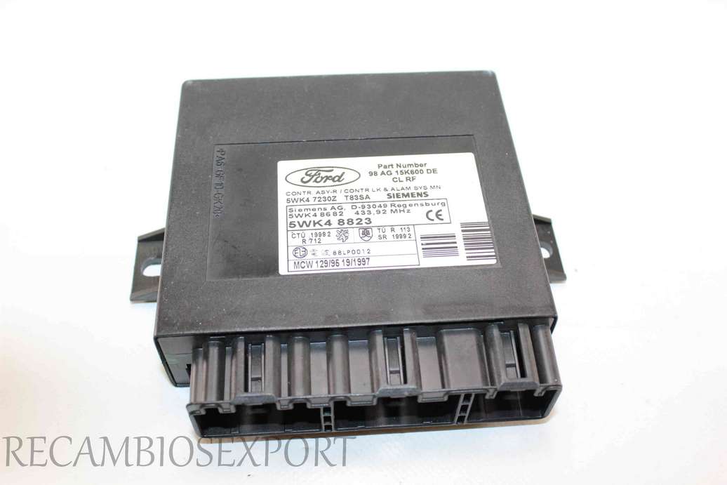 Centralita confort Ford Focus Mondeo Fiesta 98AG15K600DE 98 AG 15K600 DE Siemens 5WK47230Z 5WK4 7230Z 5WK48823 5WK4 8823 5WK48682 - foto 1