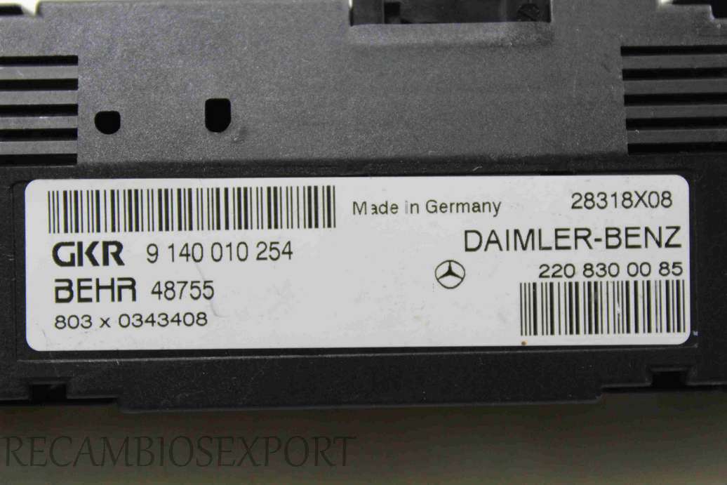Centralita de calefaccion Mercedes W220 W215 2208300085 220 830 00 85 GKR 9140010254 9 140 010 254 - foto 2