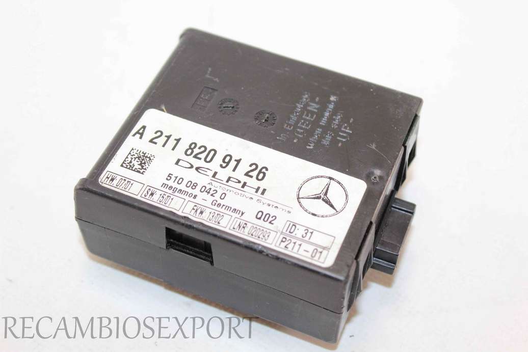 Modulo de alarma Mercedes W203 W209 A2118209126 A 211 820 91 26 Delphi 510080420 510 08 042 0 - foto 1