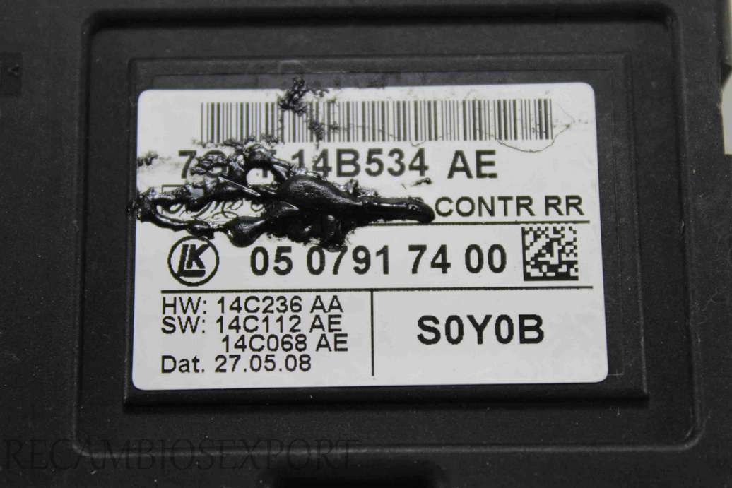 Centralita de control puerta Ford Mondeo Galaxy 7G9T14B534AE 7G9T 14B534 AE LK 0507917400 05 0791 74 00 - foto 2