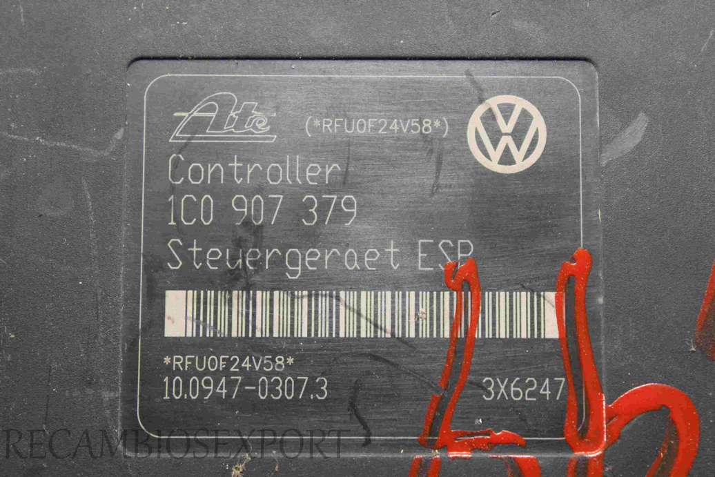 Modulo ABS VW Skoda Seat 6X0614517 6X0 614 517 ATE 10020402224 10.0204-0222.4 10094703073 10.0947-0307.3 1C0907379 1C0 907 379 - foto 3