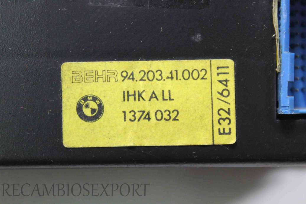 Panel de clima BMW E32 1374032 1374 032 Behr 9420341002 94.203.41.002 - foto 3